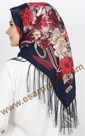 111-0011-10 PİRAMİT PÜSKÜLLÜ EŞARP 