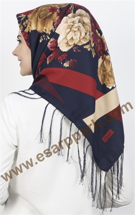 111-0011-21 PİRAMİT PÜSKÜLLÜ EŞARP