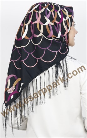 111-0012-05 PİRAMİT PÜSKÜLLÜ EŞARP