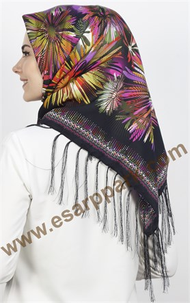 111-0012-10 PİRAMİT PÜSKÜLLÜ EŞARP