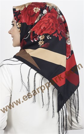 111-0013-05 PİRAMİT PÜSKÜLLÜ EŞARP