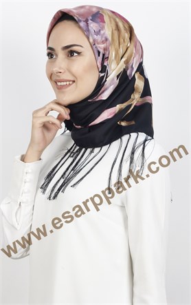 111-0013-20 PİRAMİT PÜSKÜLLÜ EŞARP