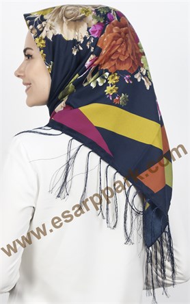 111-0013-29 PİRAMİT PÜSKÜLLÜ EŞARP