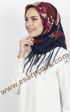 111-0014-05 PİRAMİT PÜSKÜLLÜ EŞARP