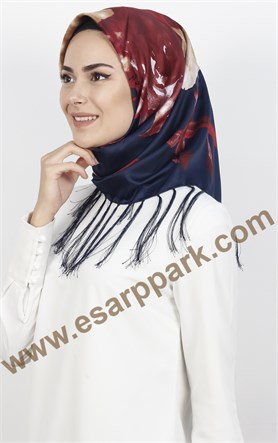 111-0018-01 PİRAMİT PÜSKÜLLÜ EŞARP