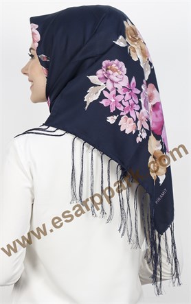 111-0021-08 PİRAMİT PÜSKÜLLÜ EŞARP