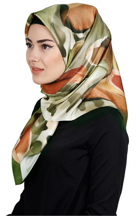 Piramit Tafta Dijital Eşarp 1911-9