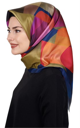 Piramit Tafta Dijital Eşarp 1917-3