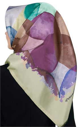 Piramit Tafta Dijital Eşarp 1914-7