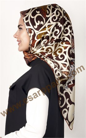 1469-8 SARAR İPEK KİREMİT KREM