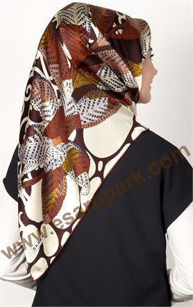 1469-8 SARAR İPEK KİREMİT KREM