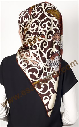 1469-8 SARAR İPEK KİREMİT KREM