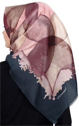 Piramit Tafta Dijital Eşarp 1914-10