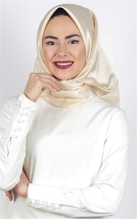 Delux Tafta Eşarp 1000-23 Krem