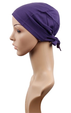 Penye Eşarp Bonesi 251-19 Mor