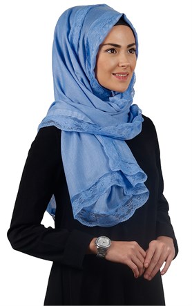 Dantelli Paşmina Şal 1243-22