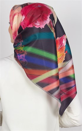 Piramit Tafta Dijital Eşarp 1924-9