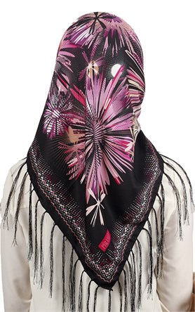 111-0020-06 PİRAMİT PÜSKÜLLÜ EŞARP