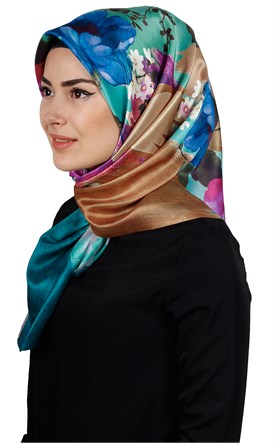 Piramit Tafta Dijital Eşarp 1912-9