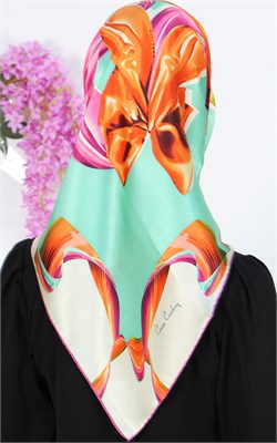 6091230-391 PİERRE CARDİN İPEK MİNT KREM