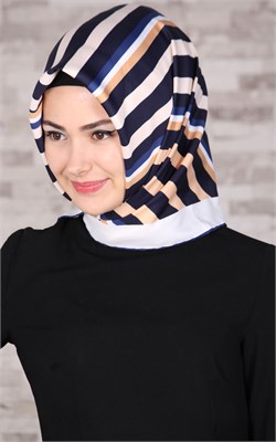 102-0034-04 U.S POLO ASSN EŞARP KREM-LACİVERT