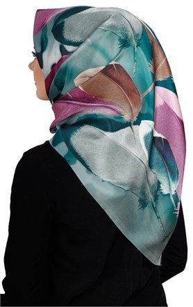 Piramit Tafta Dijital Eşarp 1911-6