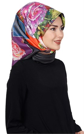 Piramit Tafta Dijital Eşarp 1918-8