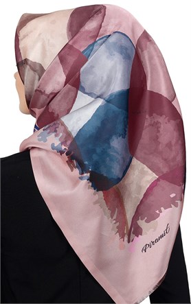 Piramit Tafta Dijital Eşarp 1914-4