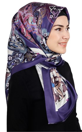 Piramit Tafta Dijital Eşarp 1910-5