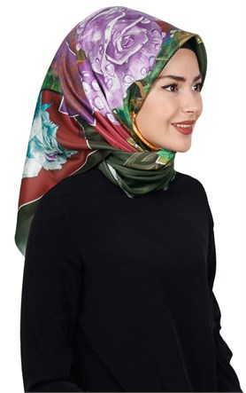 Piramit Tafta Dijital Eşarp 1918-4