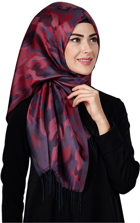 Kamuflaj İpeksi Şal 5550-1