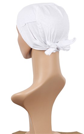 Dikişsiz Penye Bone 2506-1 Beyaz