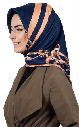 102-0008-06 U.S POLO ASSN EŞARP LACİVERT SOMON