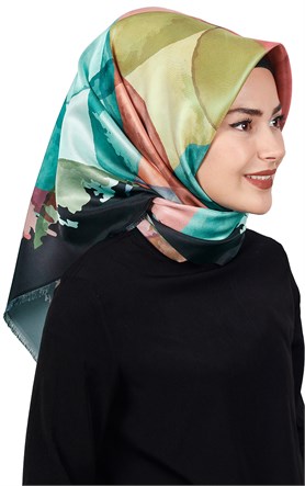 Piramit Tafta Dijital Eşarp 1914-6