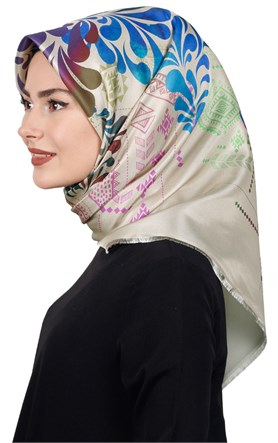 Piramit Tafta Dijital Eşarp 1915-3