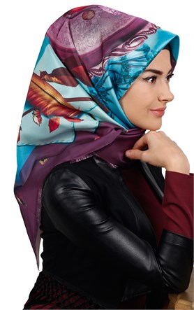 Tafta Dijital Eşarp 1323-6