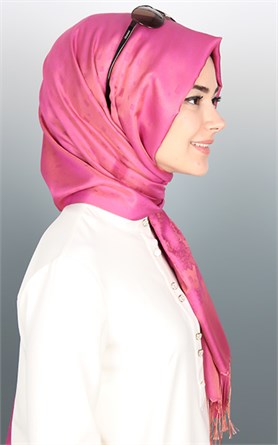 500-0013-25 ÇİFT YÖNLÜ İPEKSİ ŞAL
