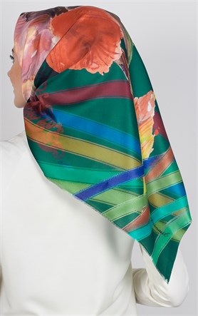 Piramit Tafta Dijital Eşarp 1924-5