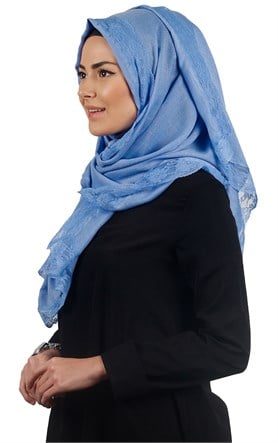 Dantelli Paşmina Şal 1243-22