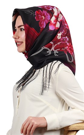 111-0022-08 PİRAMİT PÜSKÜLLÜ EŞARP