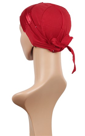 Saten Eşarp Bonesi 2508-6