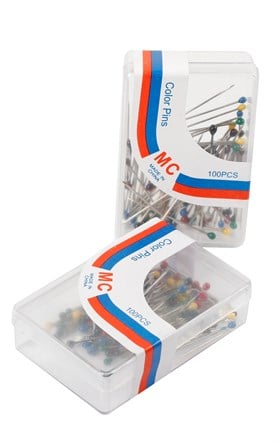 301-0001-04 100LÜ EŞARP İĞNESİ RENKLİ