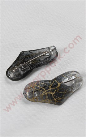 305-0001-26 Eşarp İğnesi Tekli Siyah