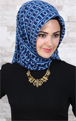 102-0027-07 U.S POLO ASSN EŞARP LACİVERT MAVİ