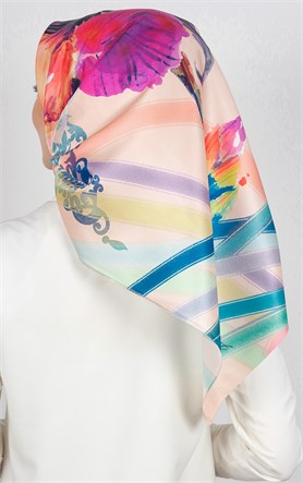 Piramit Tafta Dijital Eşarp 1924-8