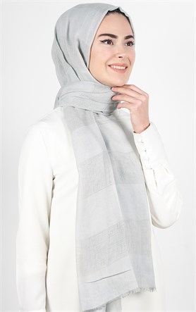 Akel İndigo Fileli Şal 140-11