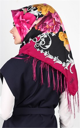 111-0013-13 PİRAMİT PÜSKÜLLÜ EŞARP