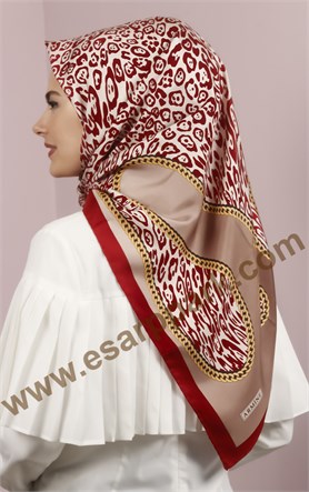 3559-24 ARMİNE İPEK VİZON BORDO