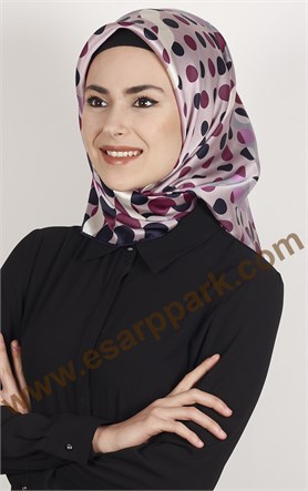 3637-4 ARMİNE İPEK PUDRA LACİVERT