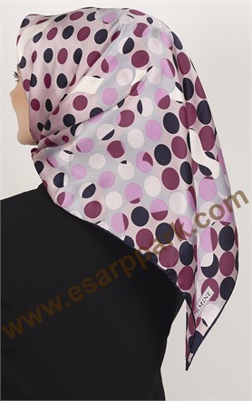 3637-4 ARMİNE İPEK PUDRA LACİVERT